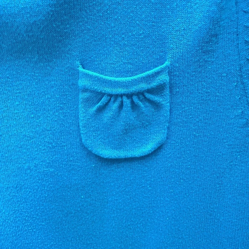 L.L. Bean Vibrant Blue Knit Sweater Top Size S in EUC